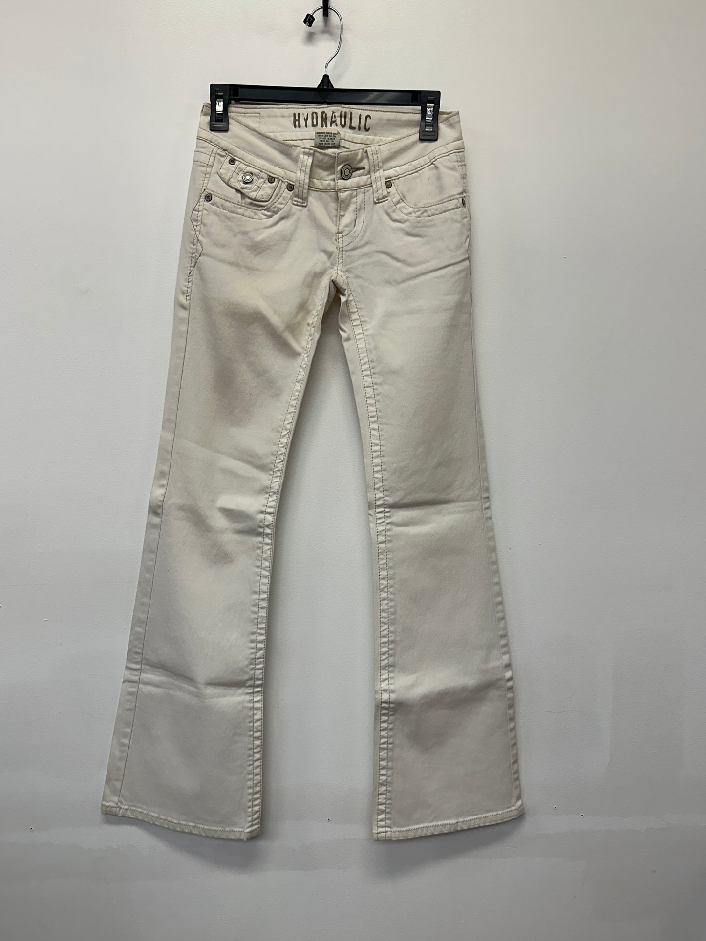 Hydraulic Cream Flare Jeans
