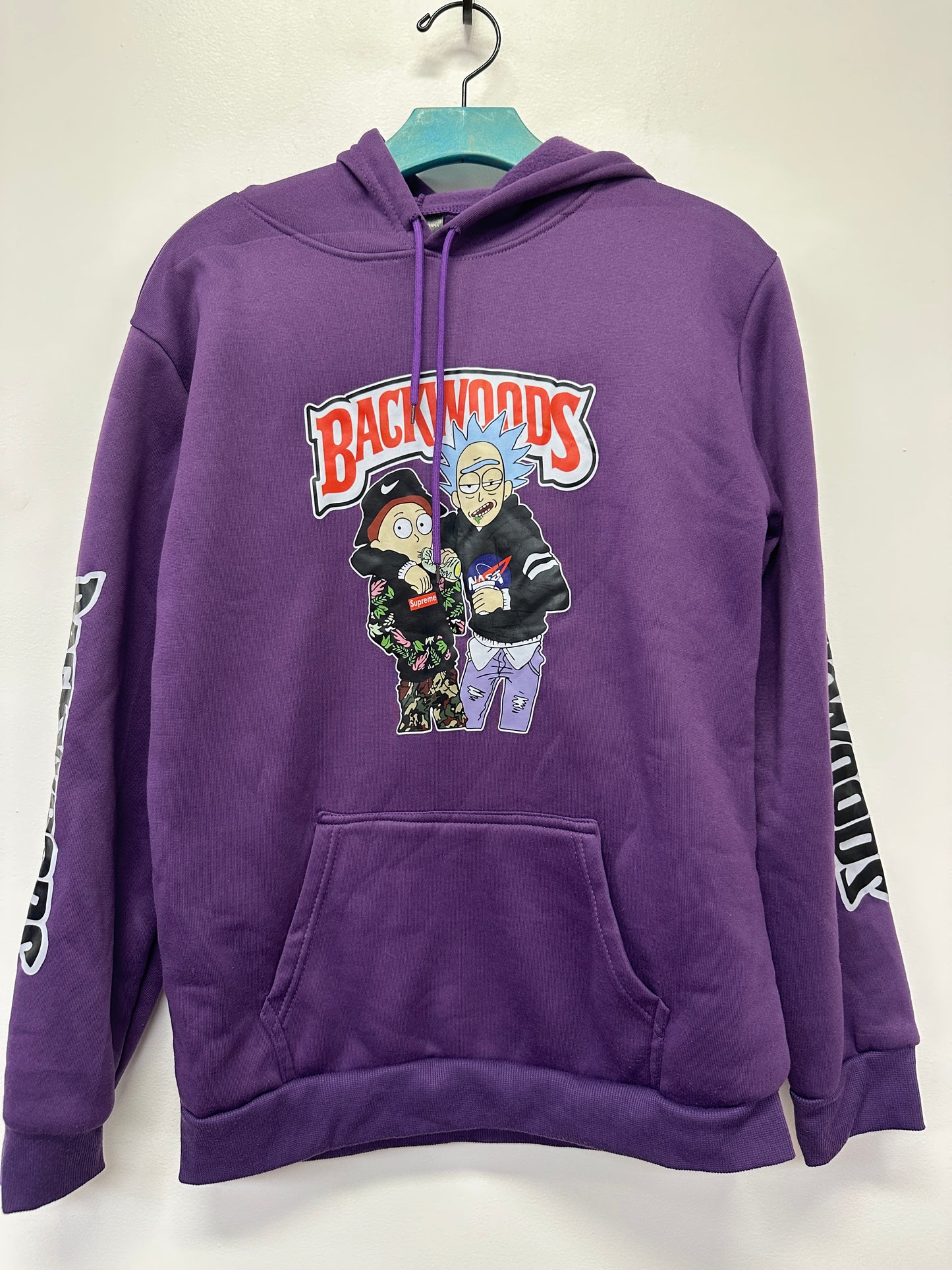Rick & Morty Purple Backwoods Hoodie