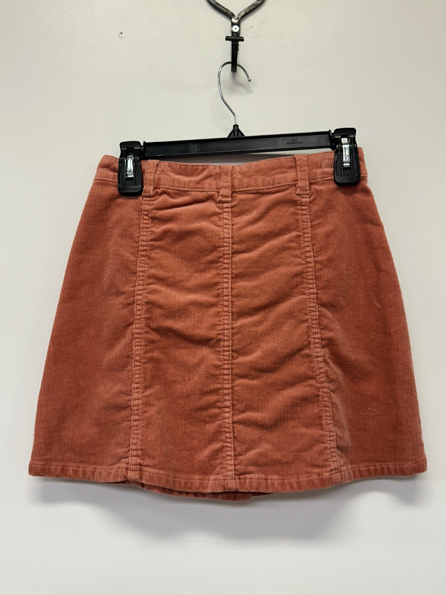 Hot Kiss Rust Corduroy Mini Skirt Small