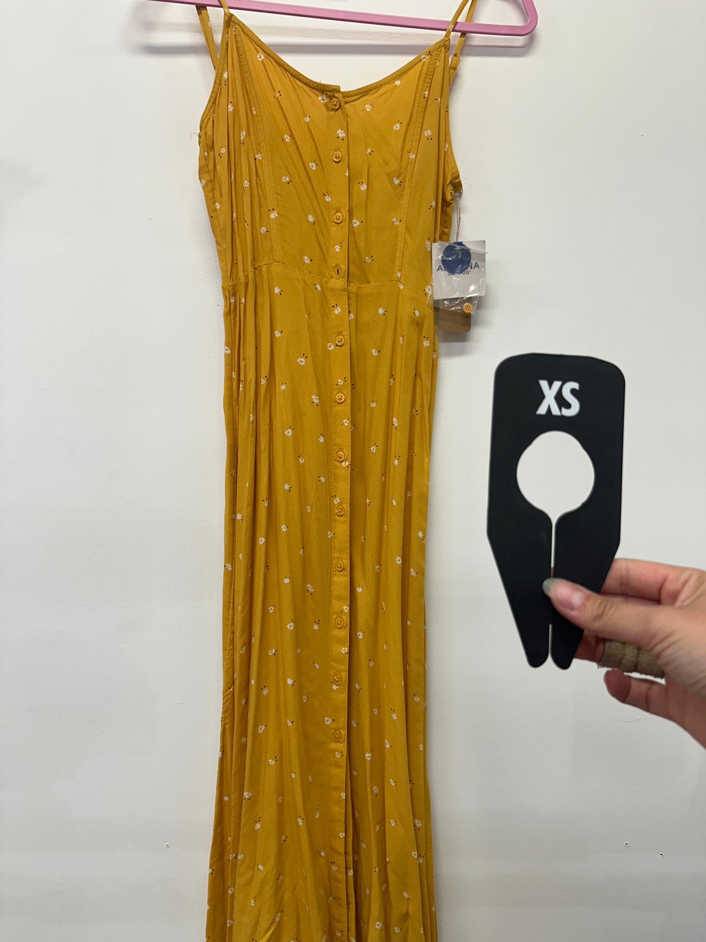 Yellow Floral Maxi Dress