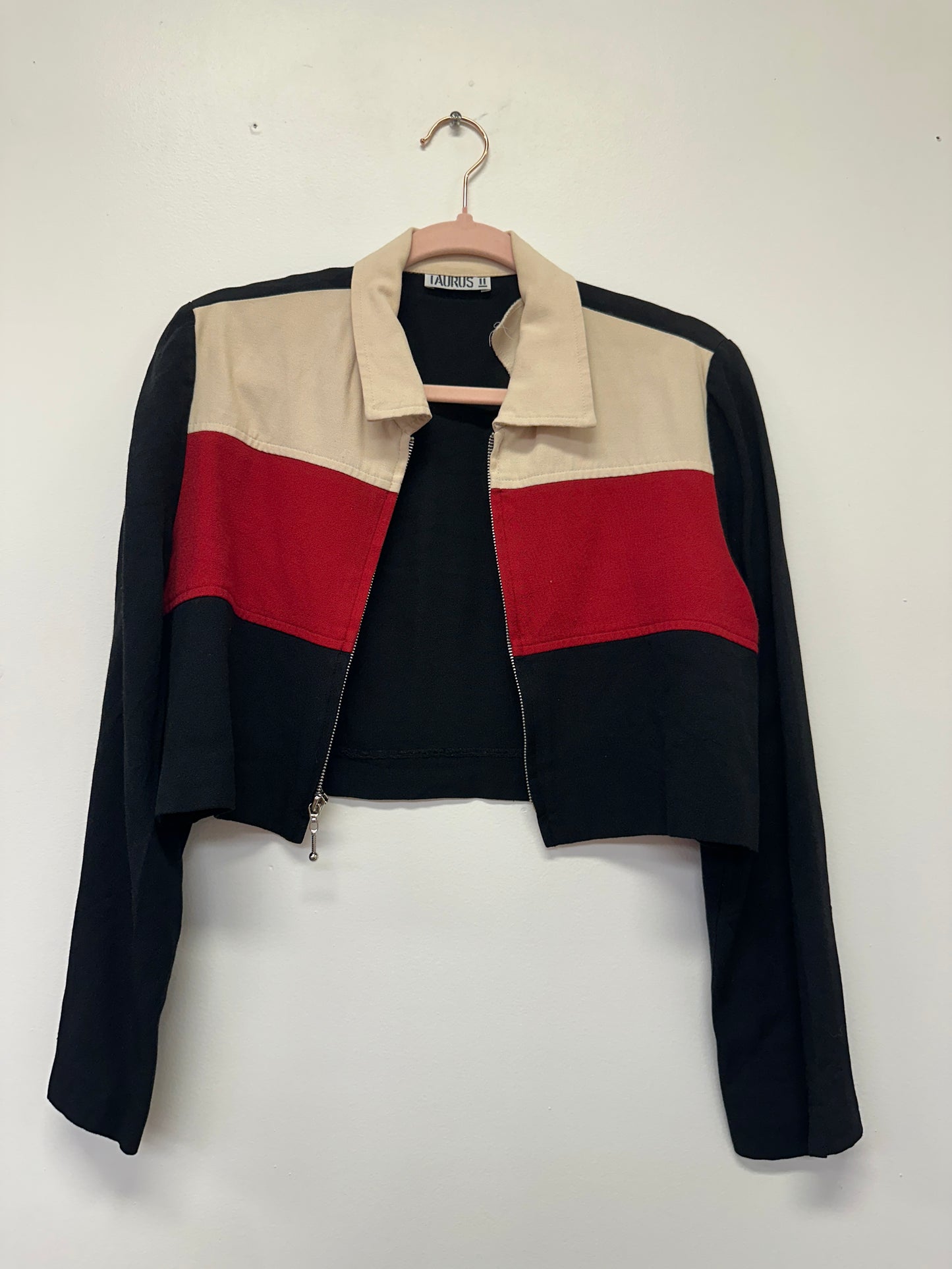 Colorblock Cropped Jacket