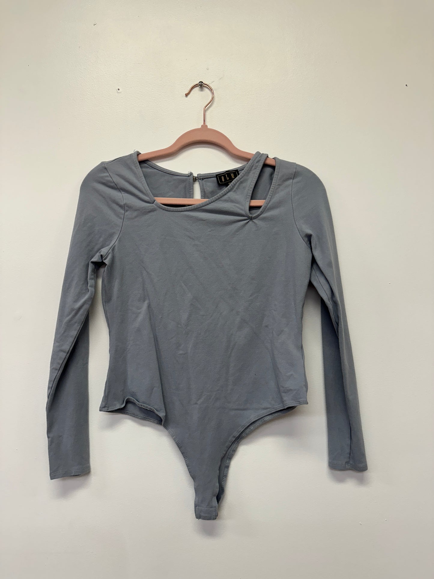 Grey Long Sleeve Bodysuit