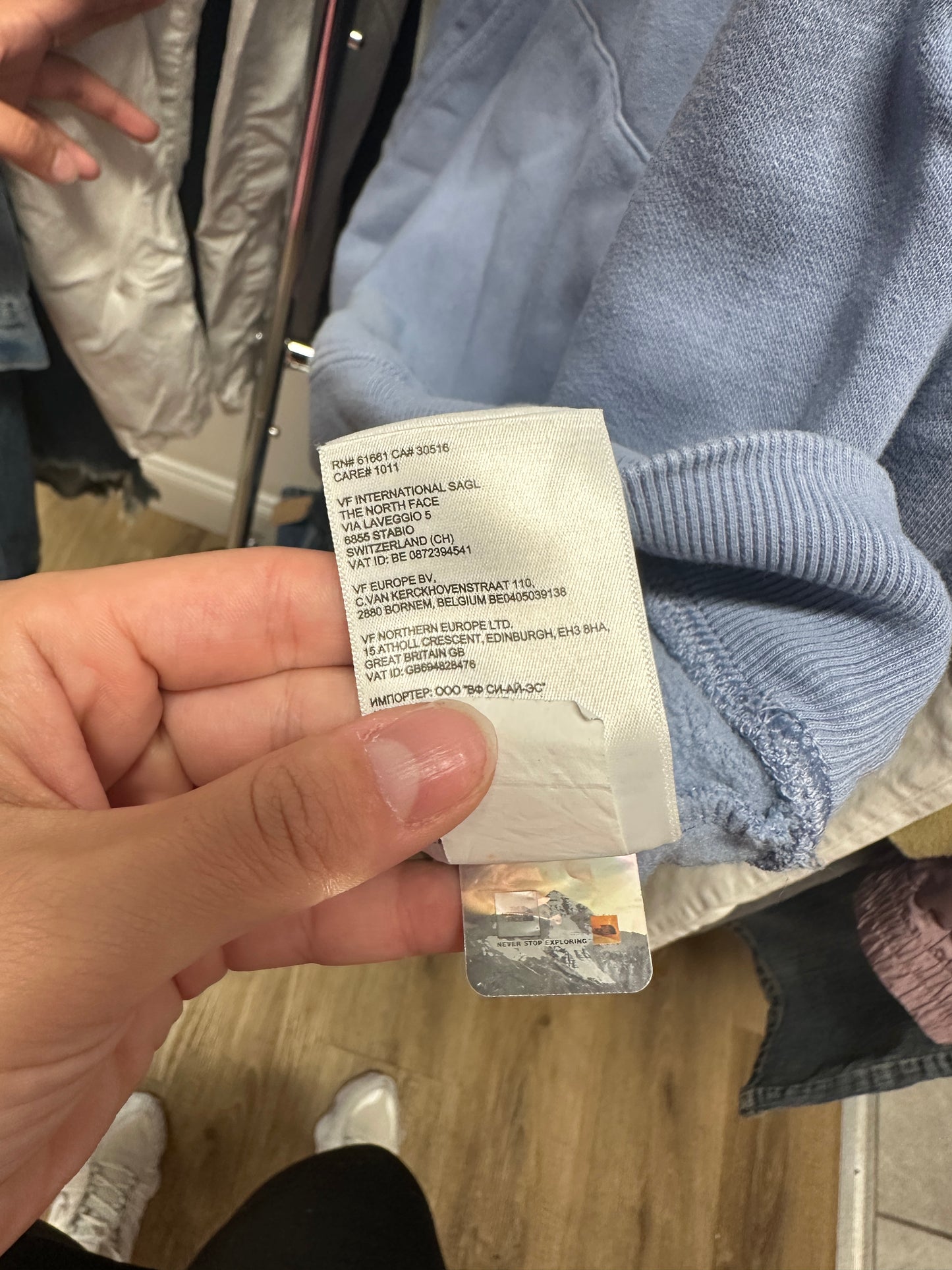 Northface Blue Hoodie