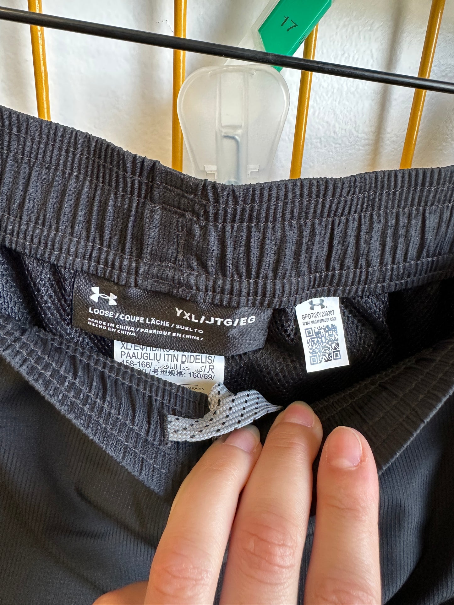 Under Armour Black & Gray Track Pants