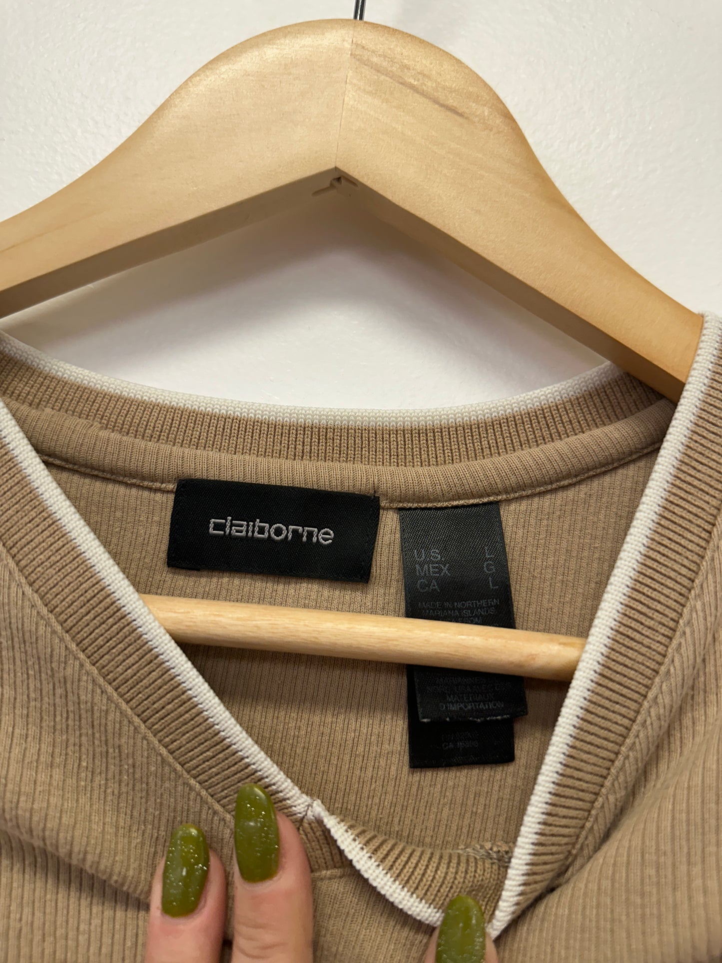 Claiborne Layered Thermal Tee
