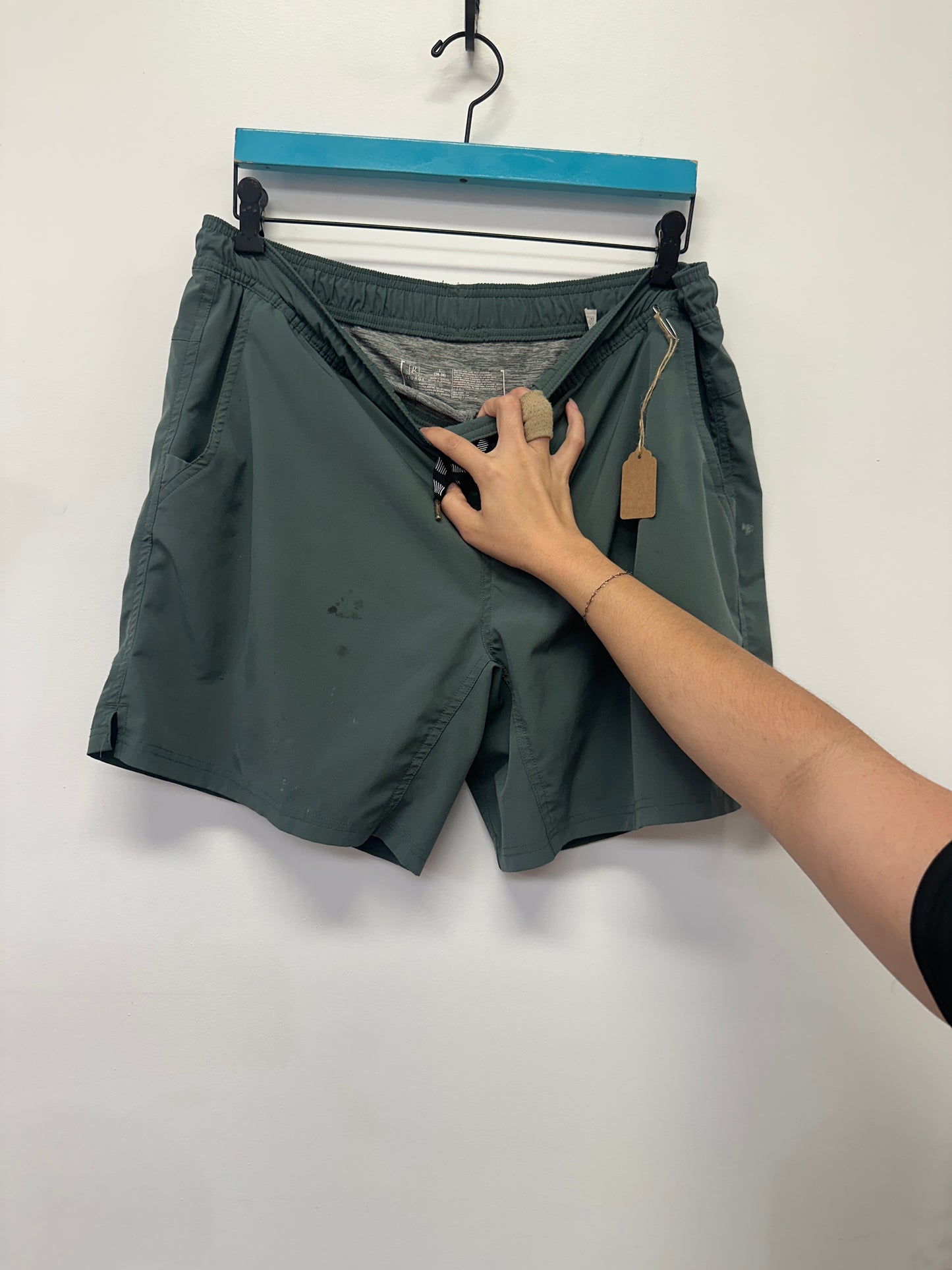 Green Performance Swim Athletic Shorts