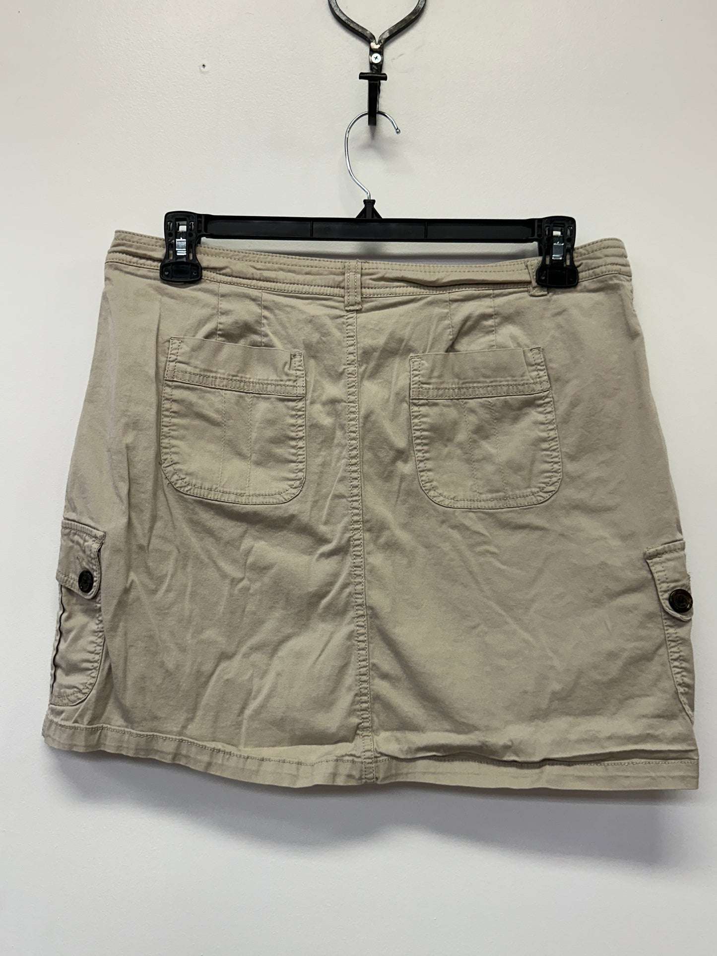 Khaki Cargo Mini Skirt