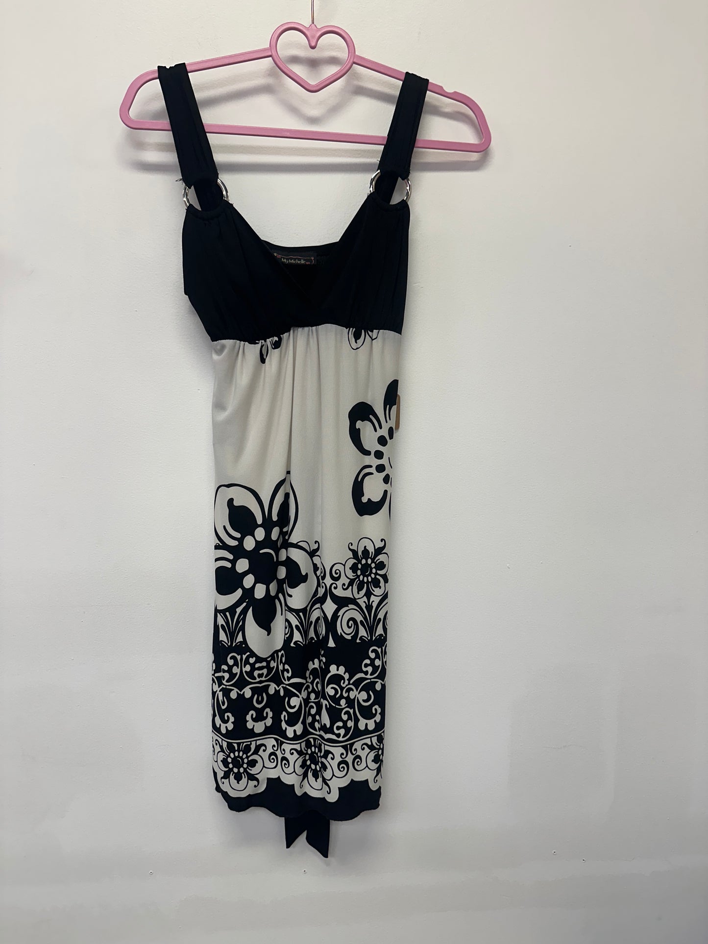 Black & White Floral Dress