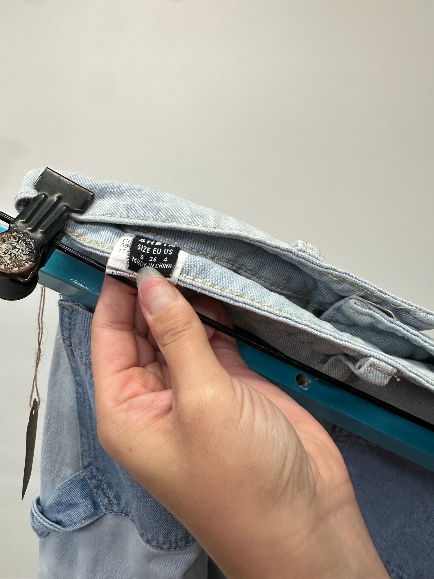 SHEIN Patchwork Cargo Jeans