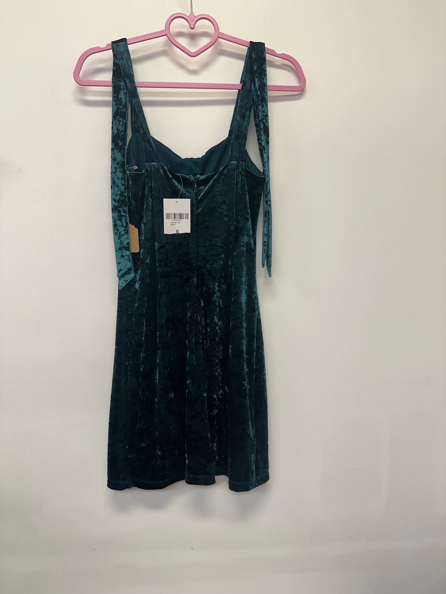 Teal Velvet Dress