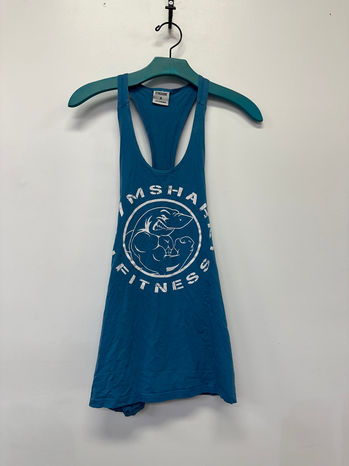 Blue Gymshark Fitness Racerback Tank