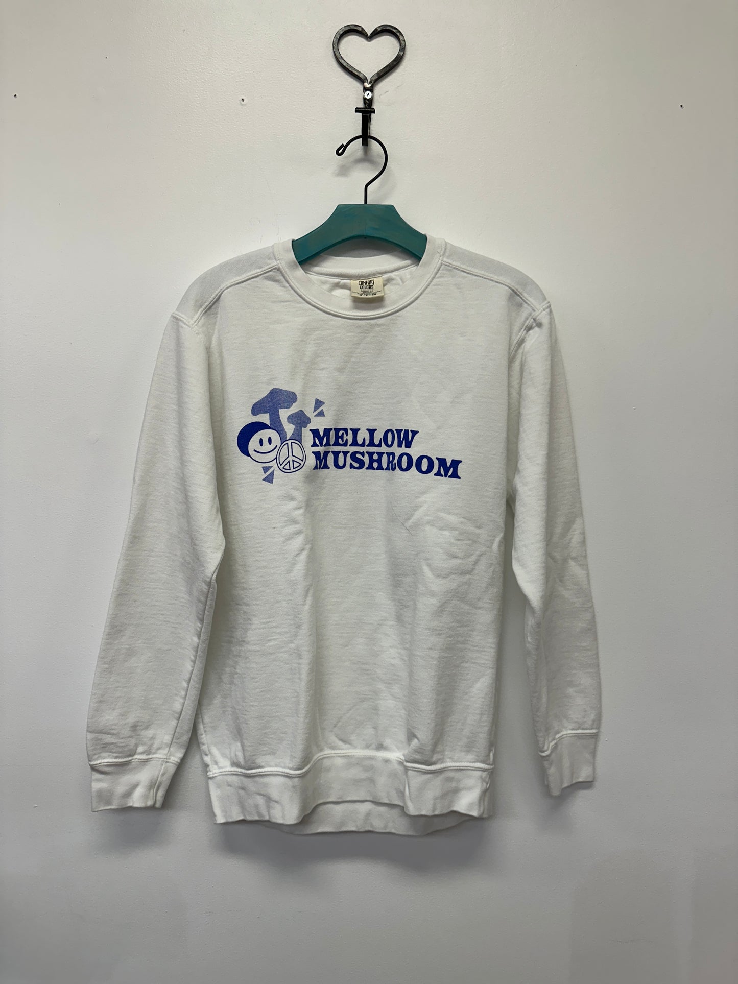 White Mellow Mushroom Crewneck