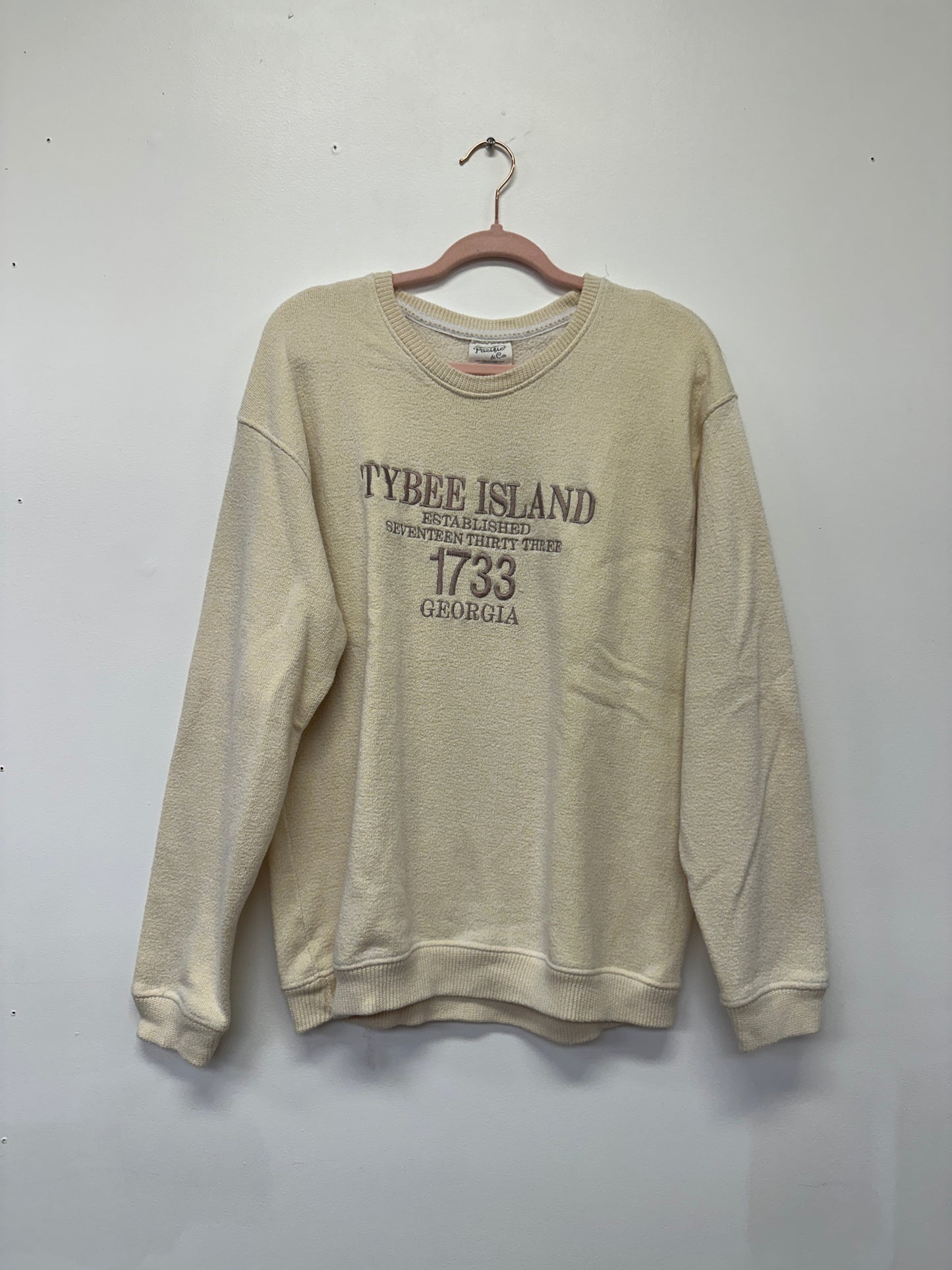 Tybee Island Georgia Cream Crewneck