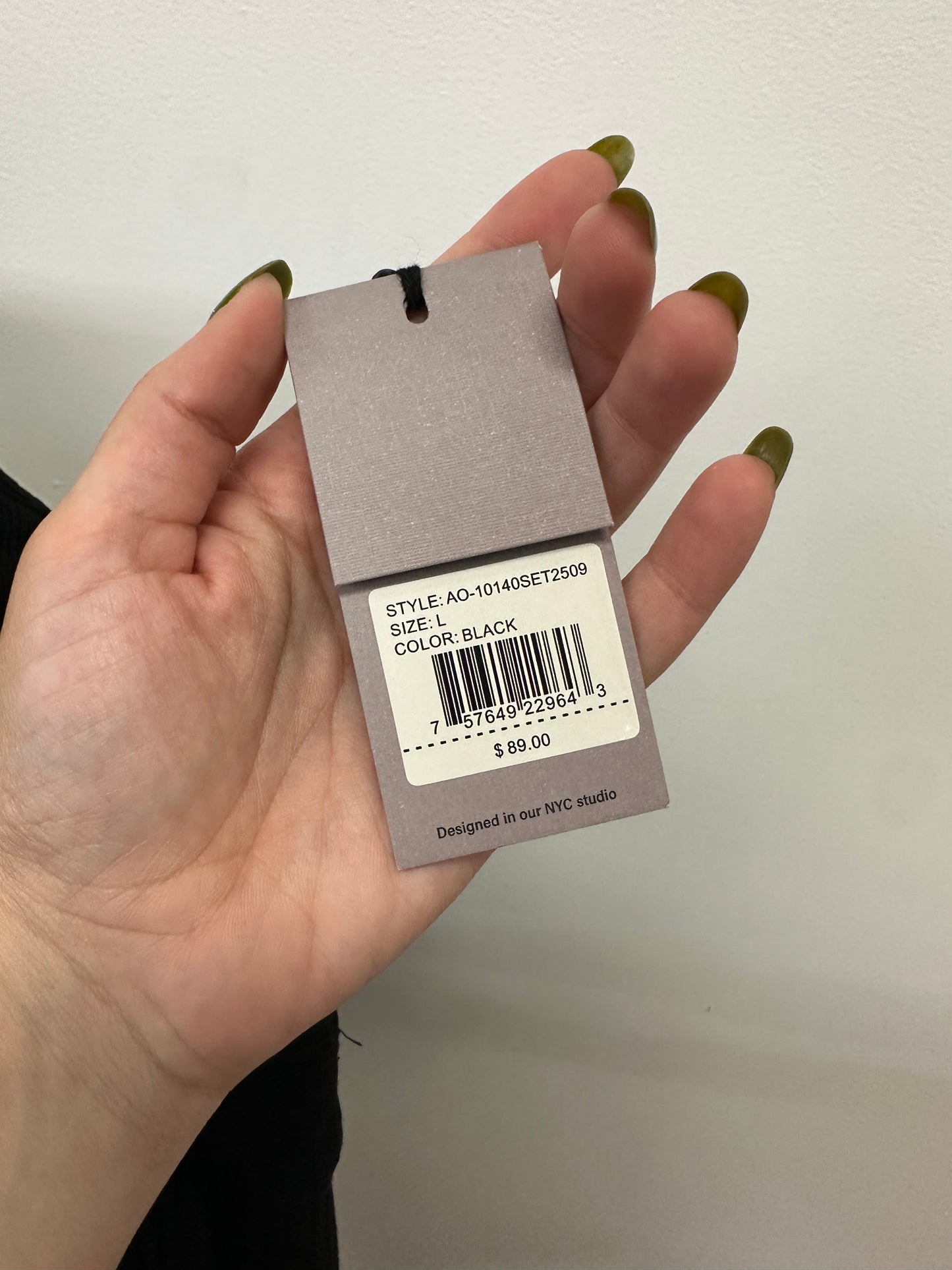 Almost Others Black Textured Matching Set