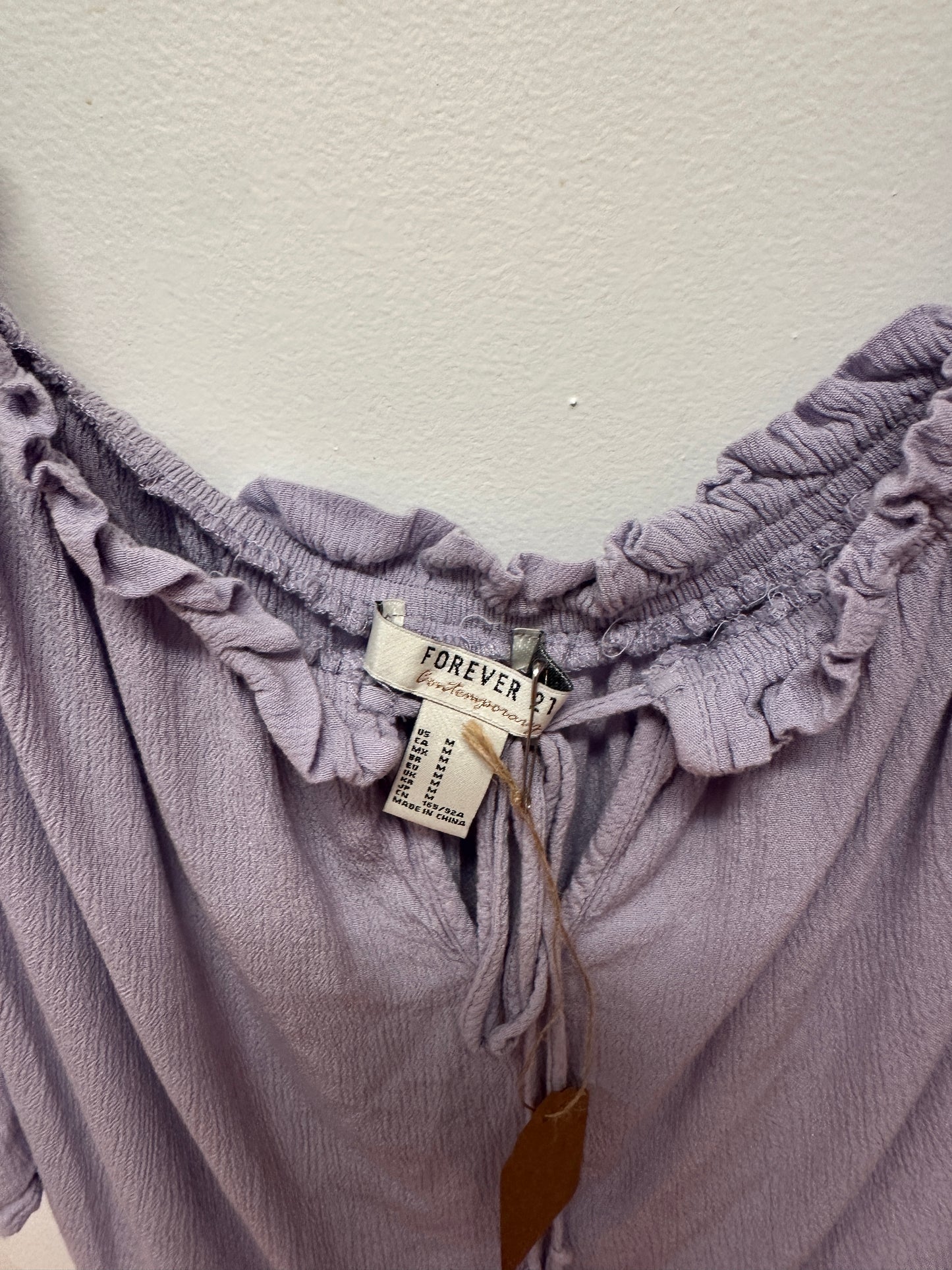Forever21 Purple OffShoulder