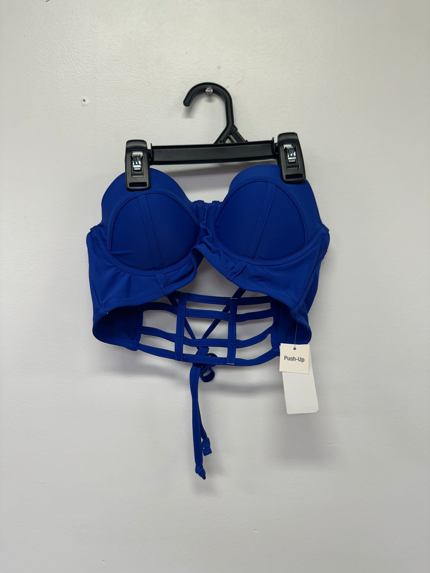 Blue Push Up Cage Bikini Top New With Tags