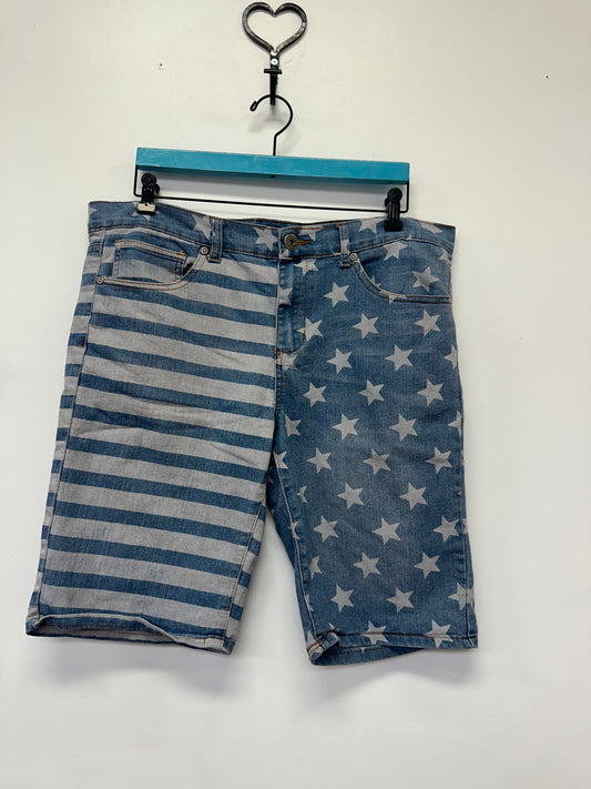 Carbon Stars n Stripes Jean Shorts