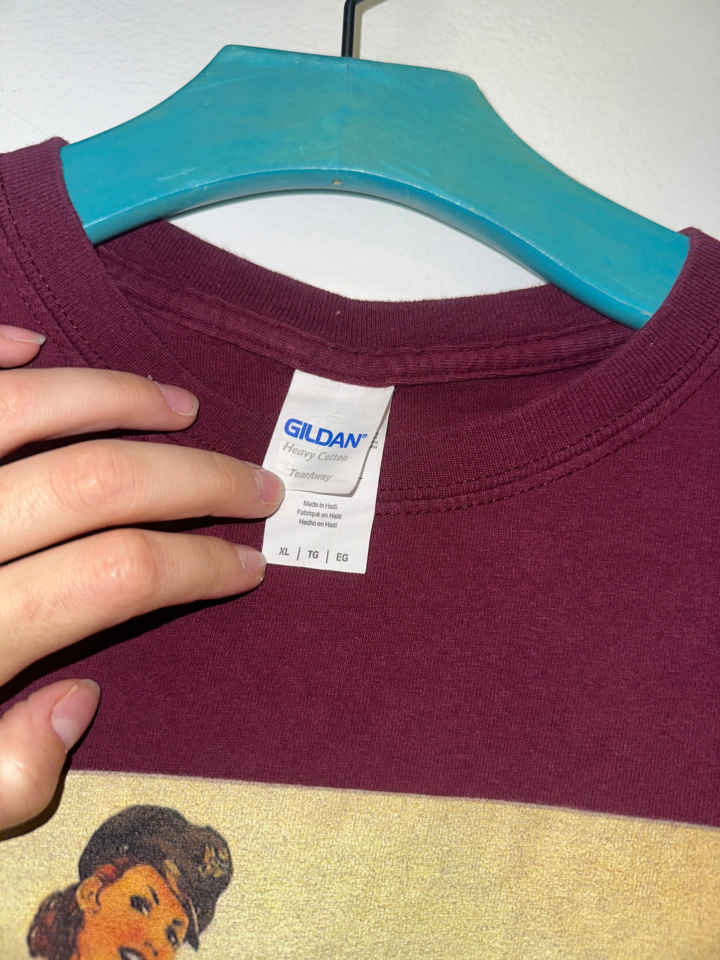 Burgundy Pin up T-Shirt