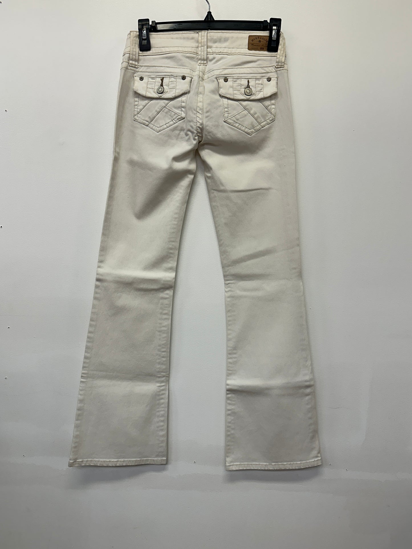 Hydraulic Cream Flare Jeans