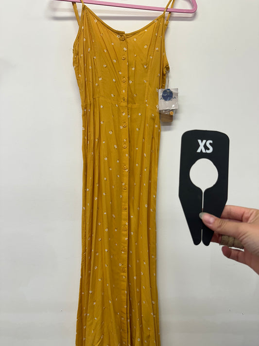 Yellow Floral Maxi Dress