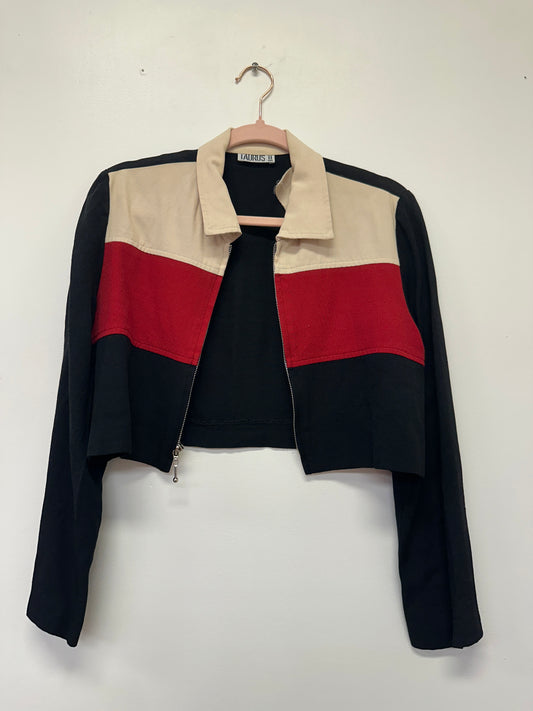 Colorblock Cropped Jacket