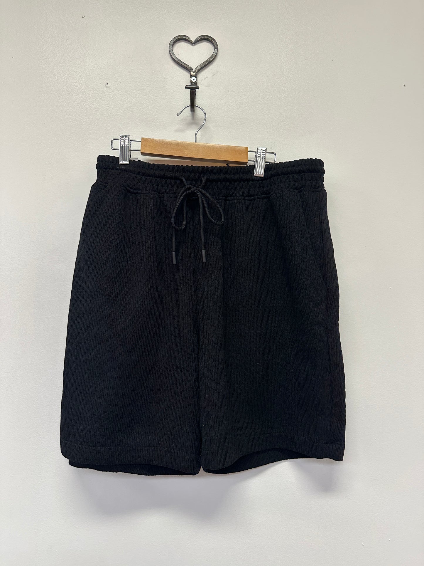 Almost Others Black Textured Matching Set