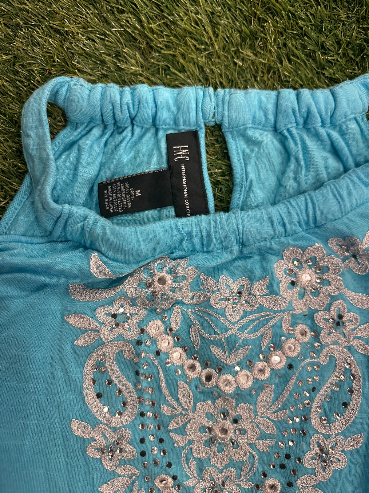 Blue Sequins INC Tank