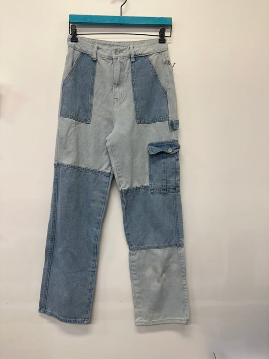 SHEIN Patchwork Cargo Jeans