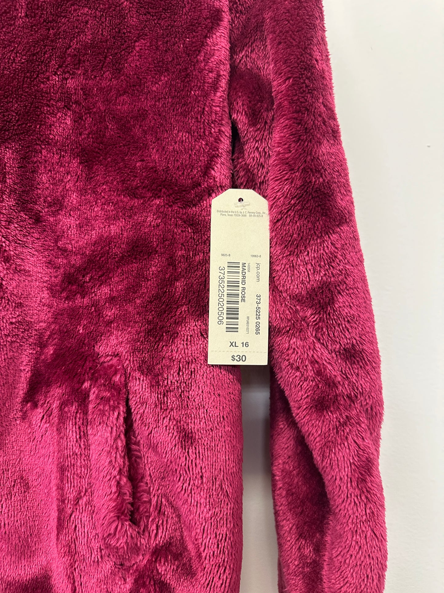 Fuzzy Zip Hoodie New With Tags