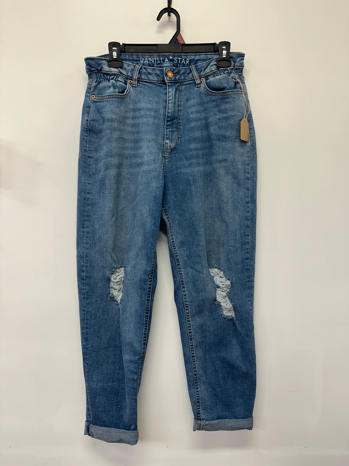 Vanilla Star Distressed Mom Jeans