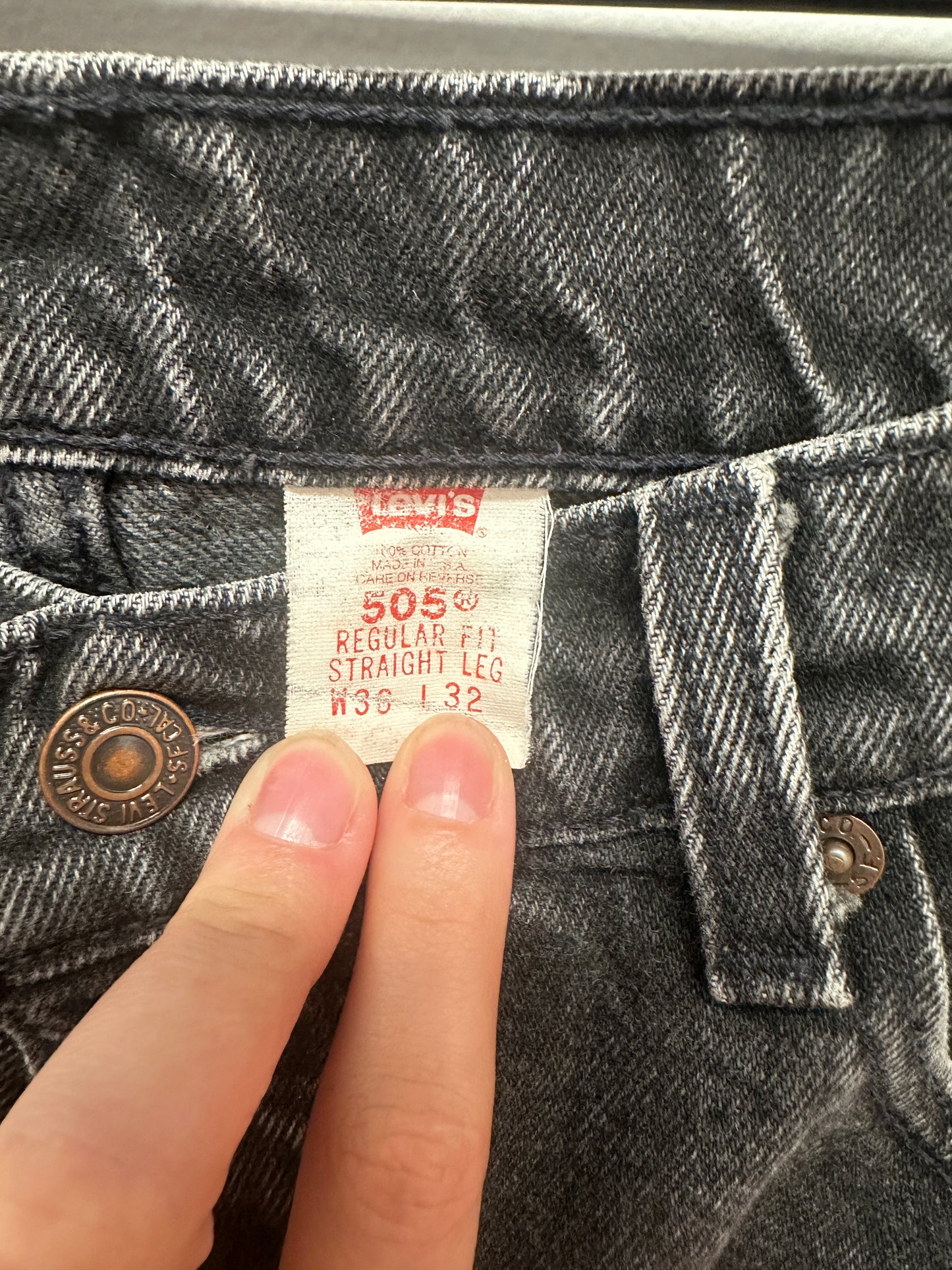 Levi Black 505 Jeans