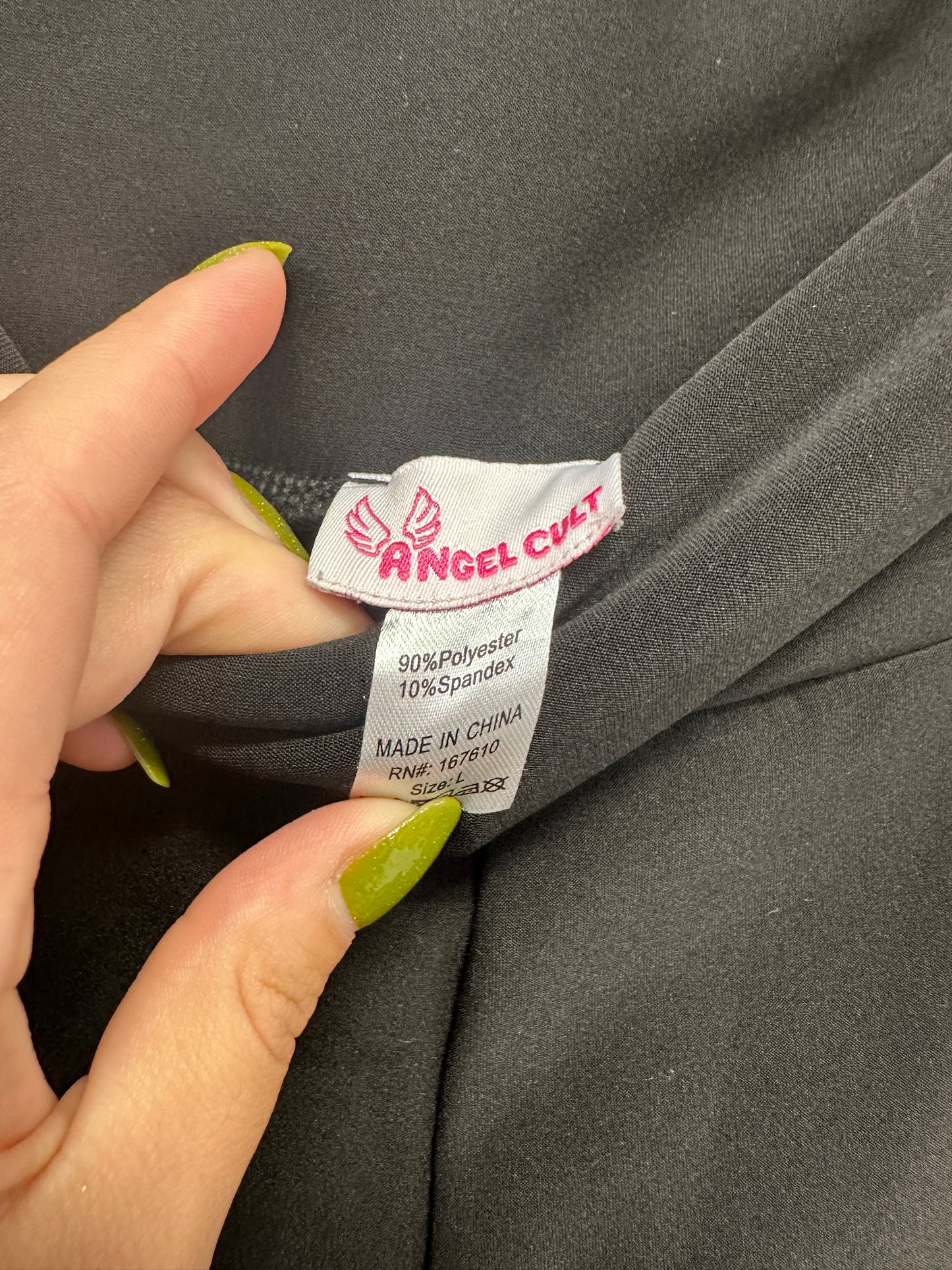 Angel Cute Black Flare Pants