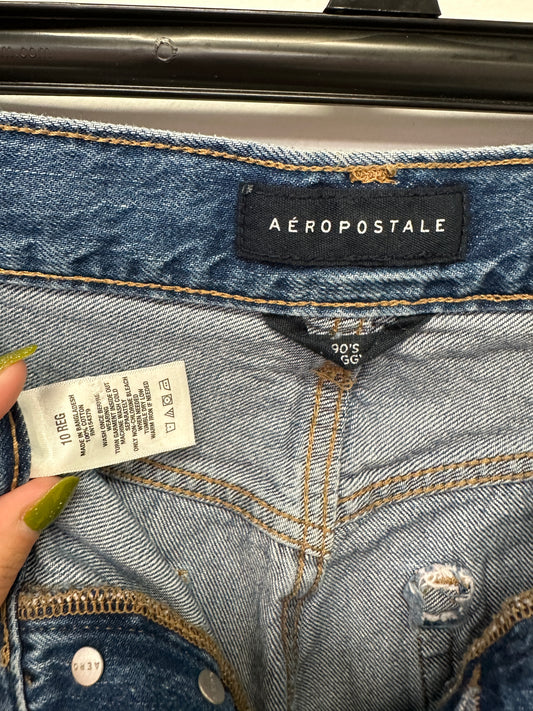 Aeropostale 90s GG Ripped Distressed Jeans 10 Regular