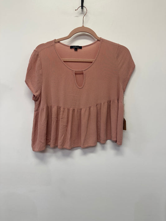 Ambiance Pink Babydoll Crop Top