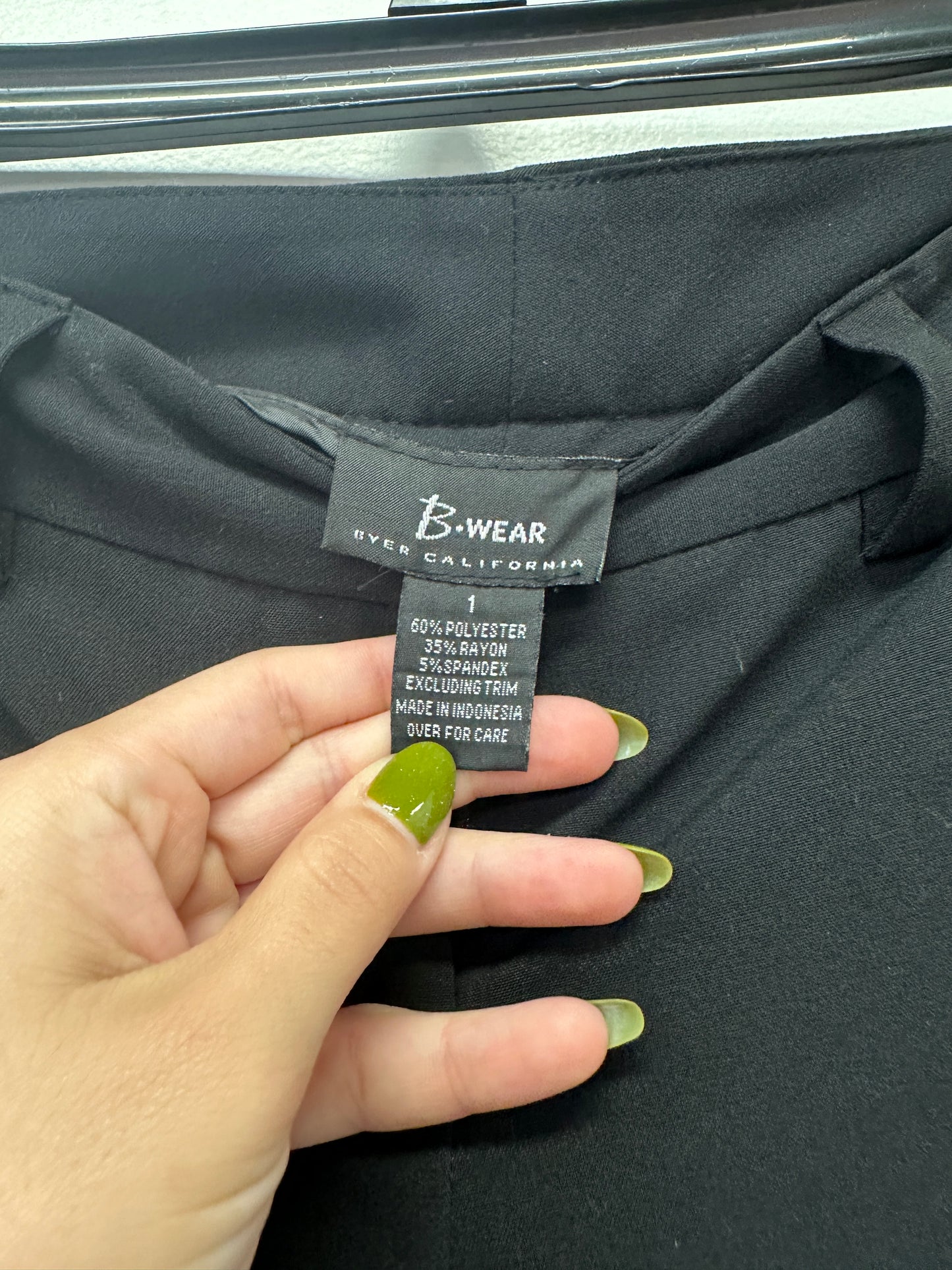 B.Wear Black Flare Pants