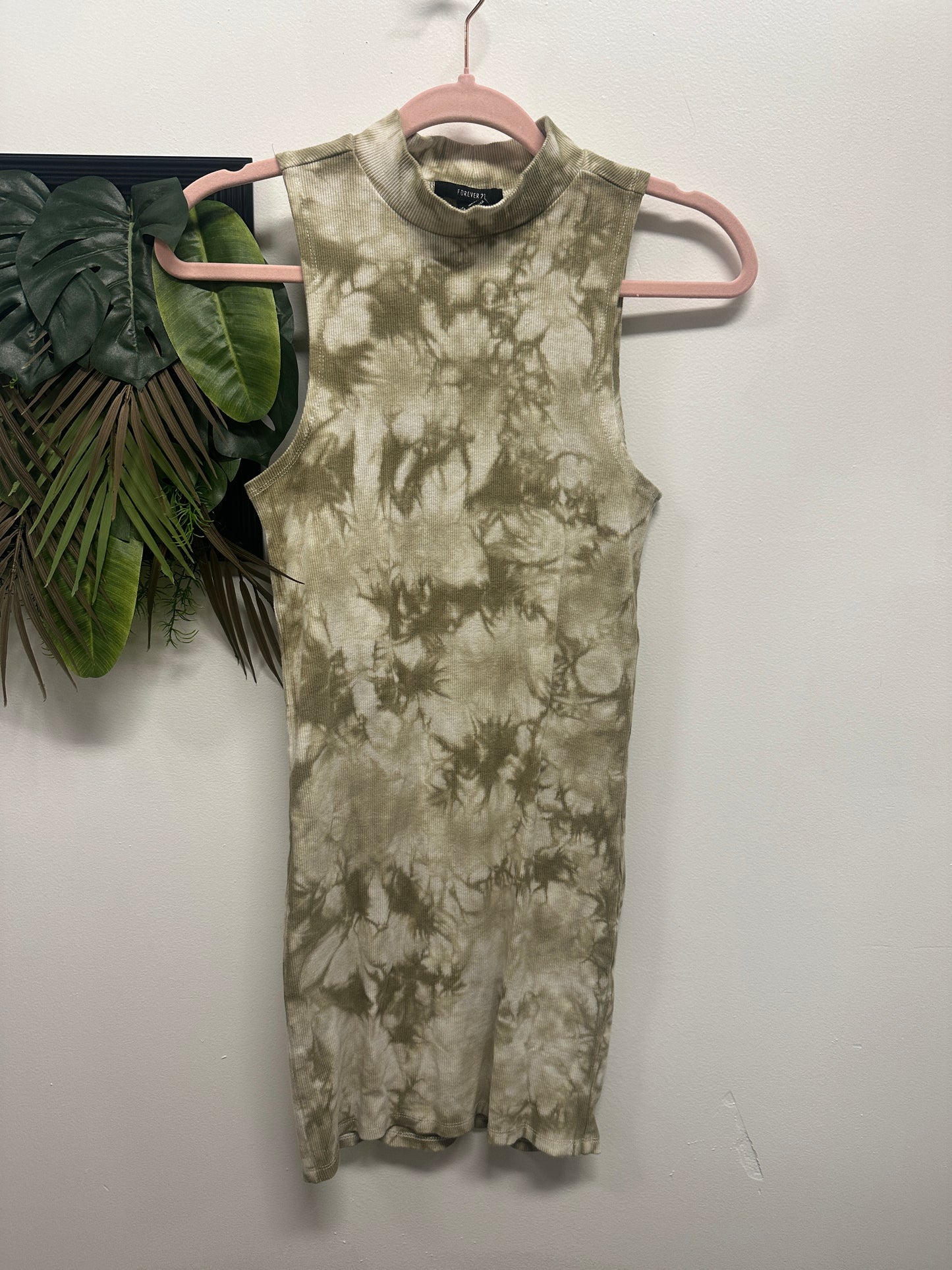 Forever21 Green Mockneck Dress