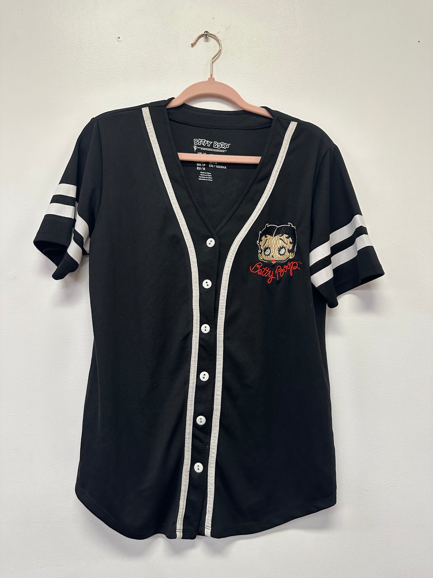 Betty Boop Button Jersey Top