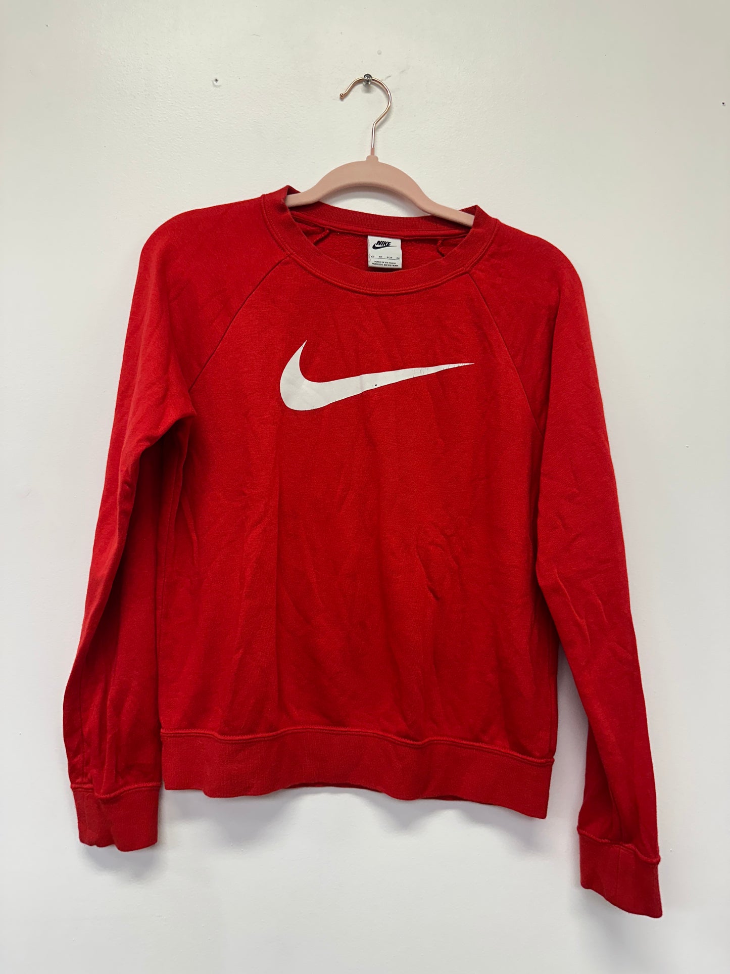 Nike Red Swoosh Crewneck Sweatshirt