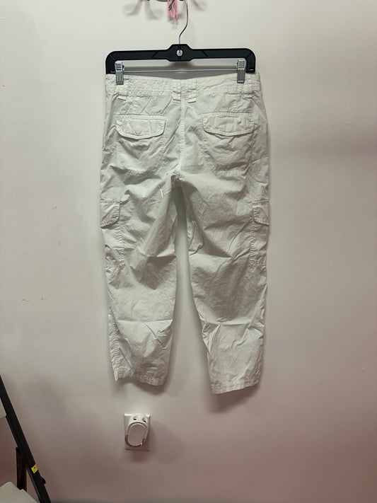 London Jean White Cargo Capri