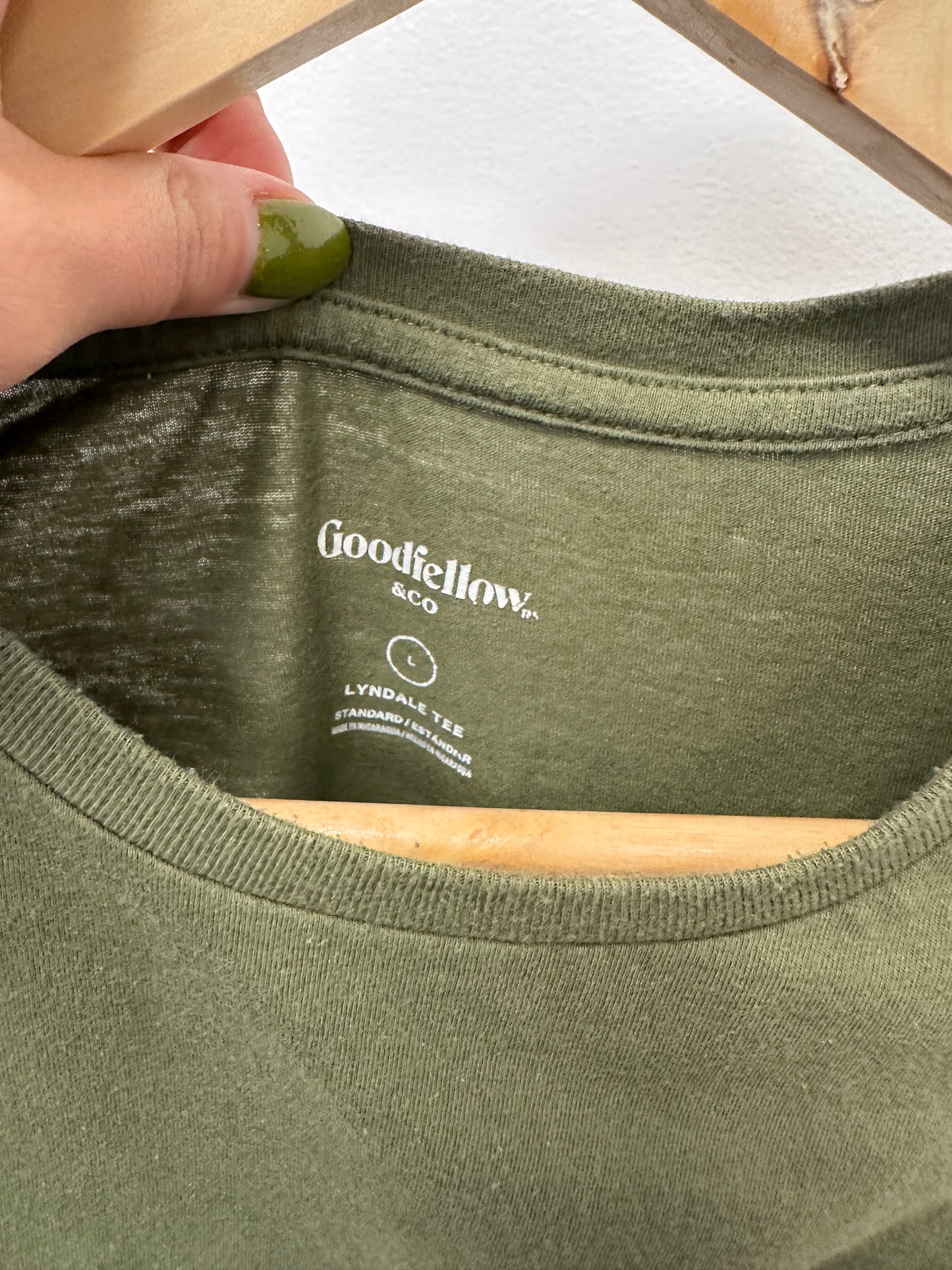 Goodfellow Olive Blank Tee
