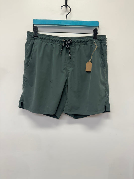 Green Performance Swim Athletic Shorts