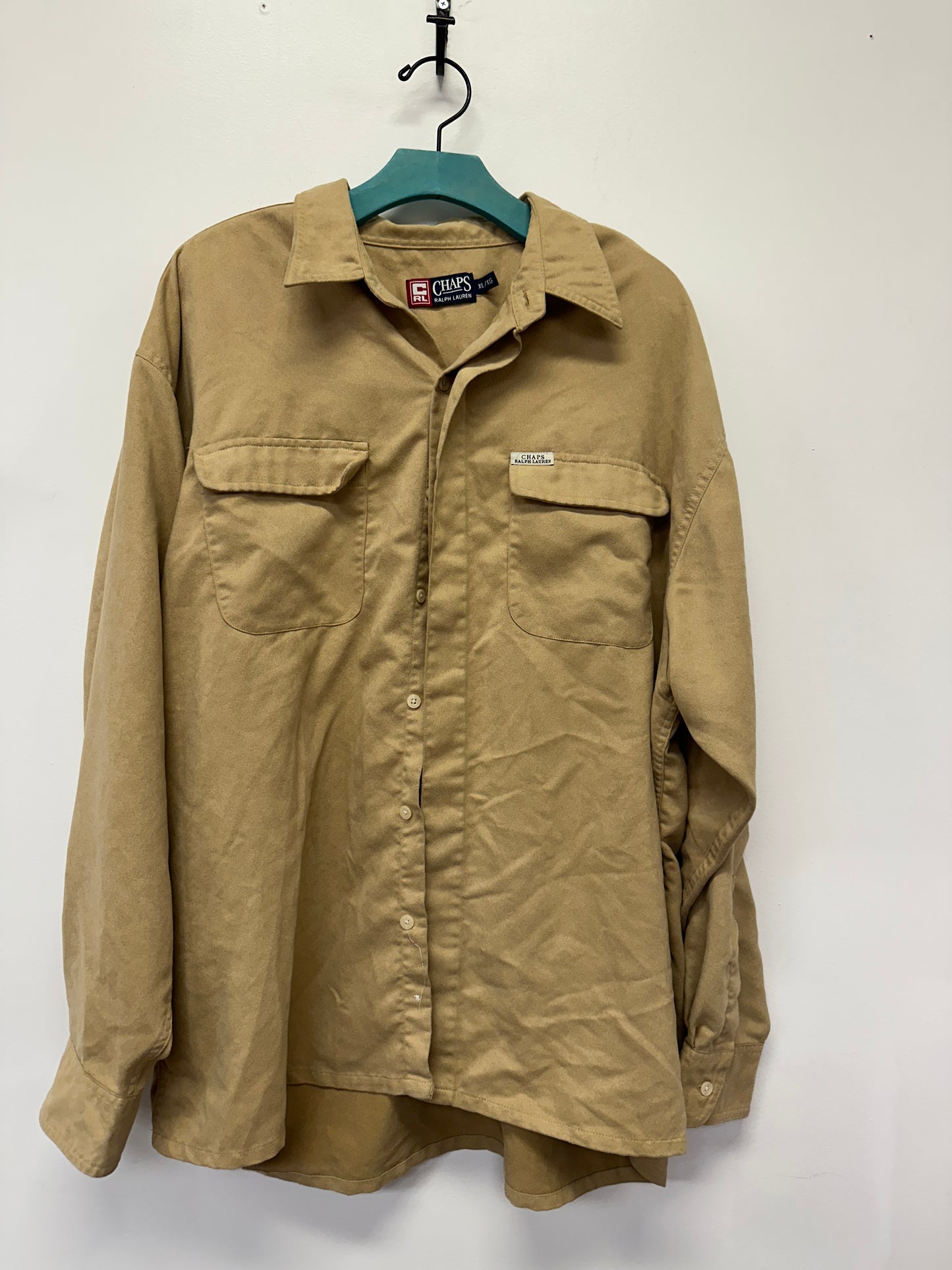 Chaps Ralph Lauren Beige Button Up