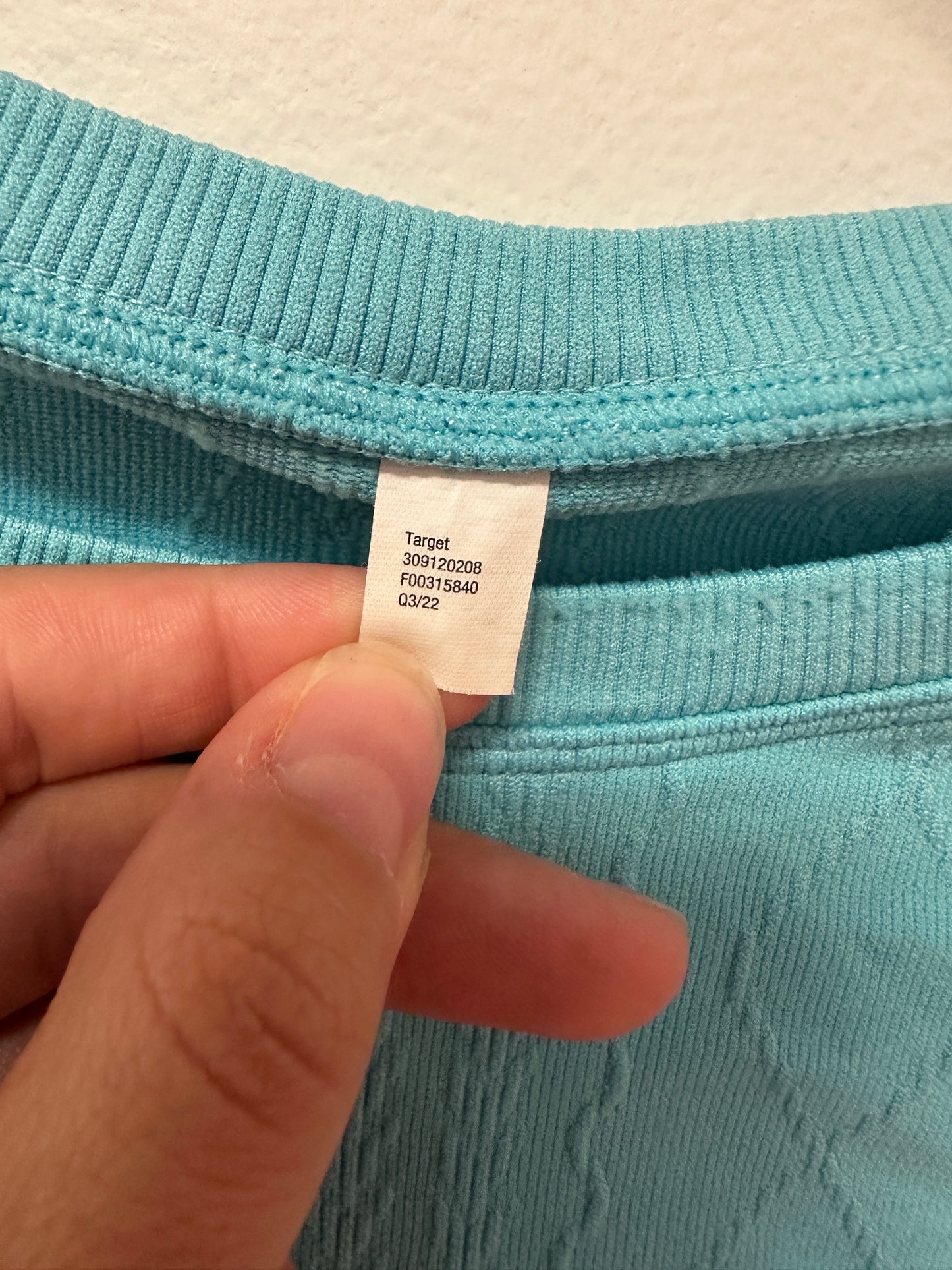 Target Blue Longsleeve Workout Top