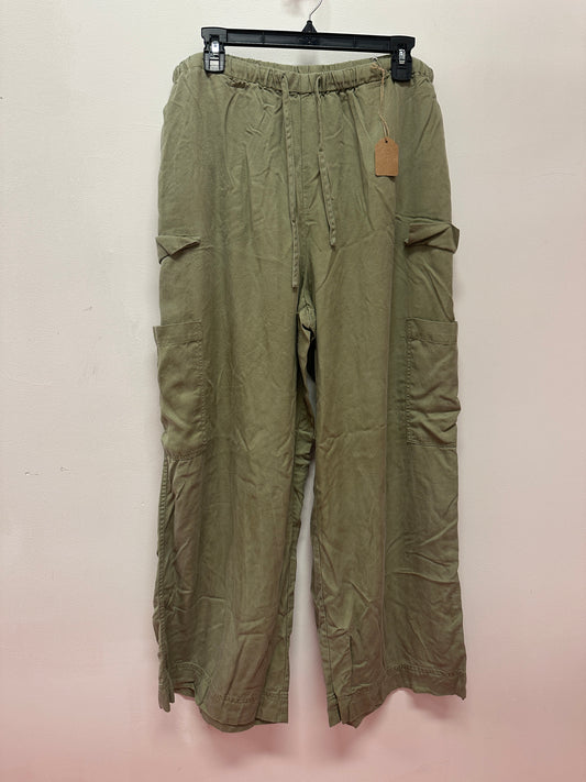Tencel Olive Cargo Joggers