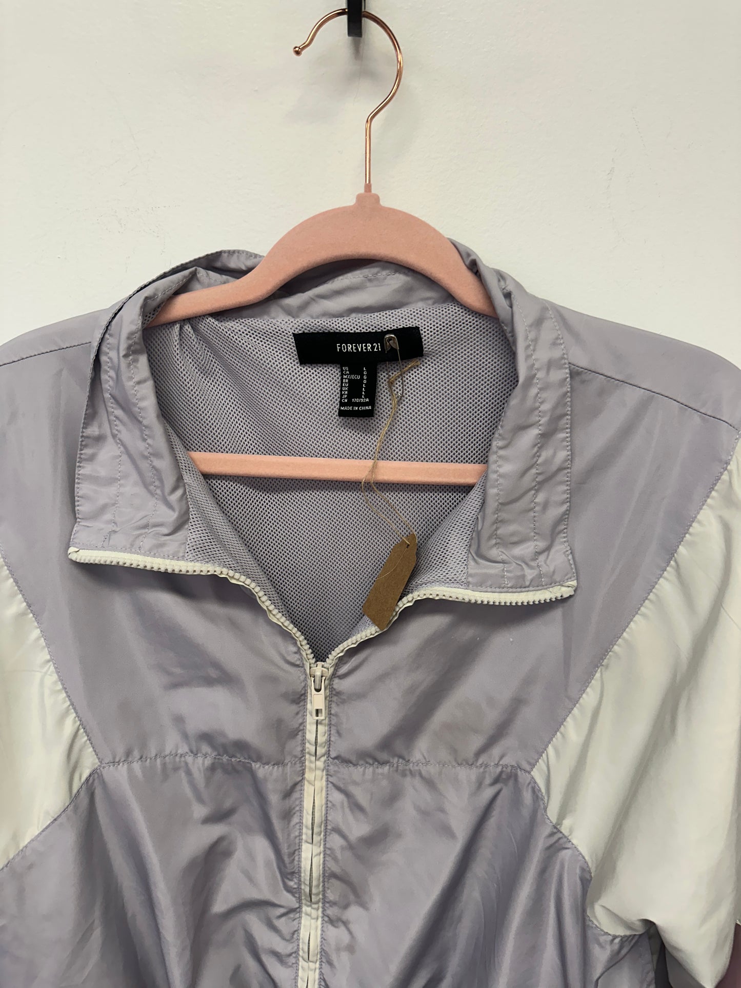 Forever21 Purple Colorblock Jacket