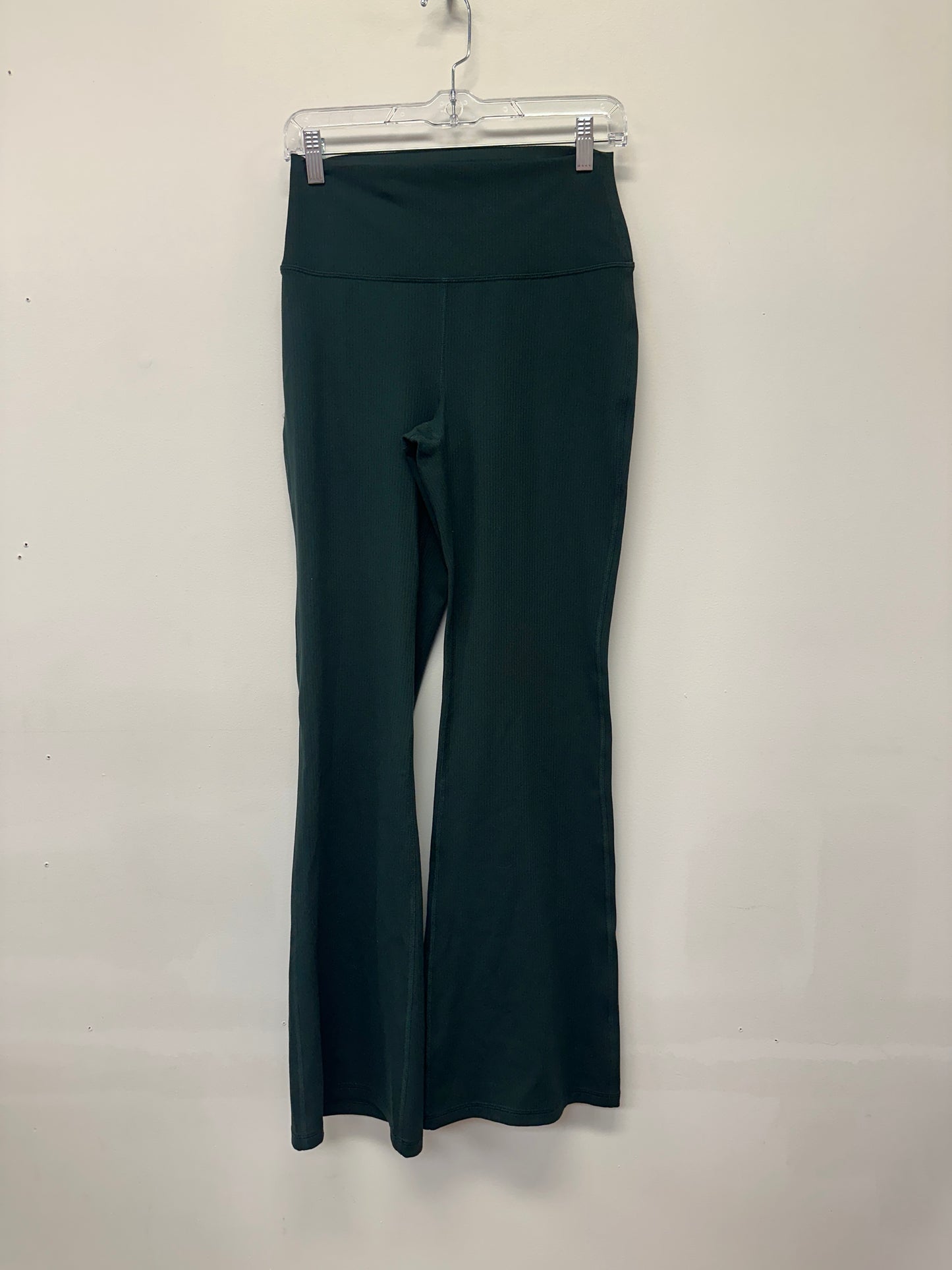 90 Degree by Reflex Teal Ribbed Flare Leggings