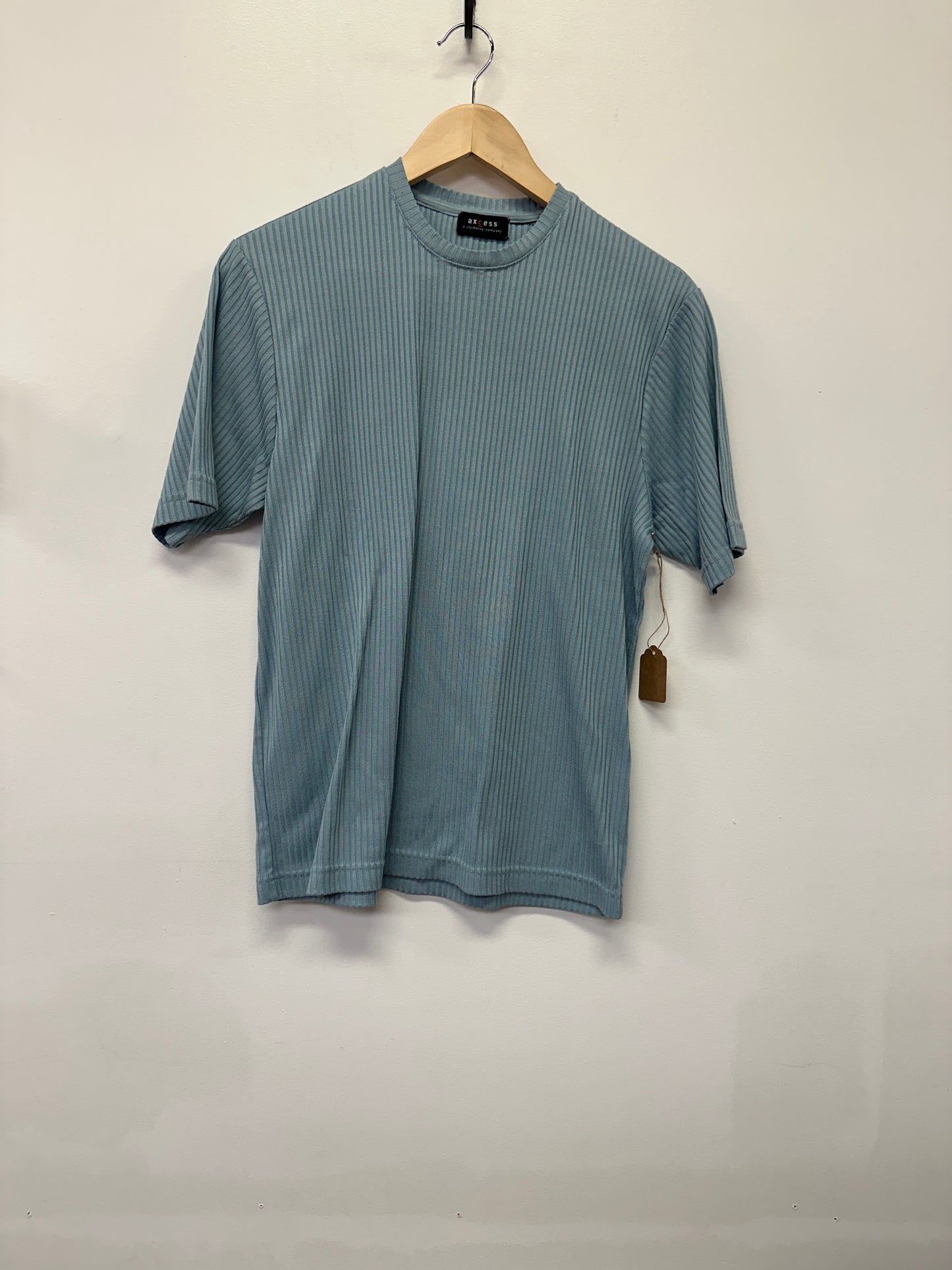 Claiborne Ribbed Blue Tee