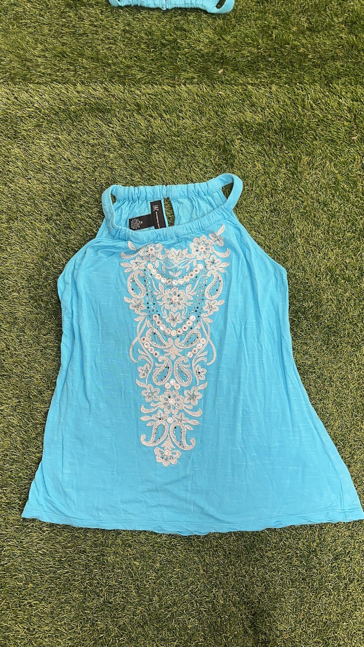 Blue Sequins INC Tank