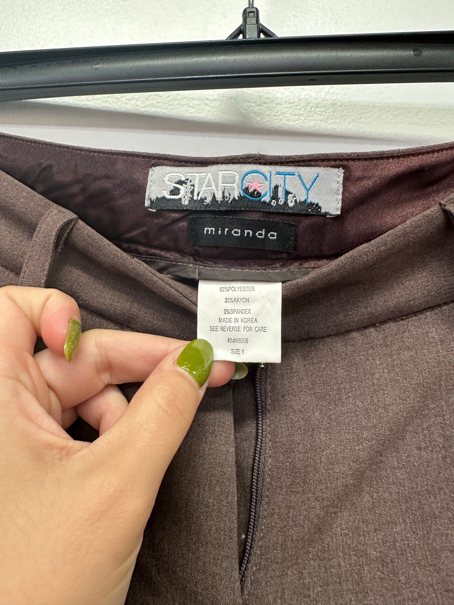 Star City Brown Flare Pants