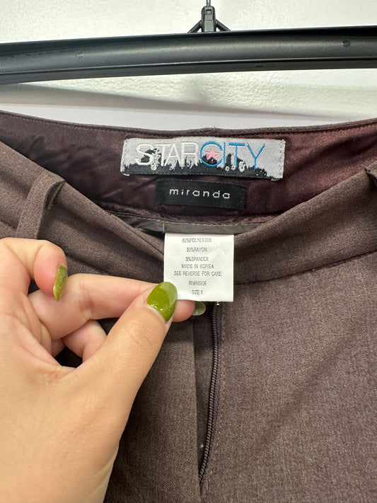 Star City Brown Flare Pants